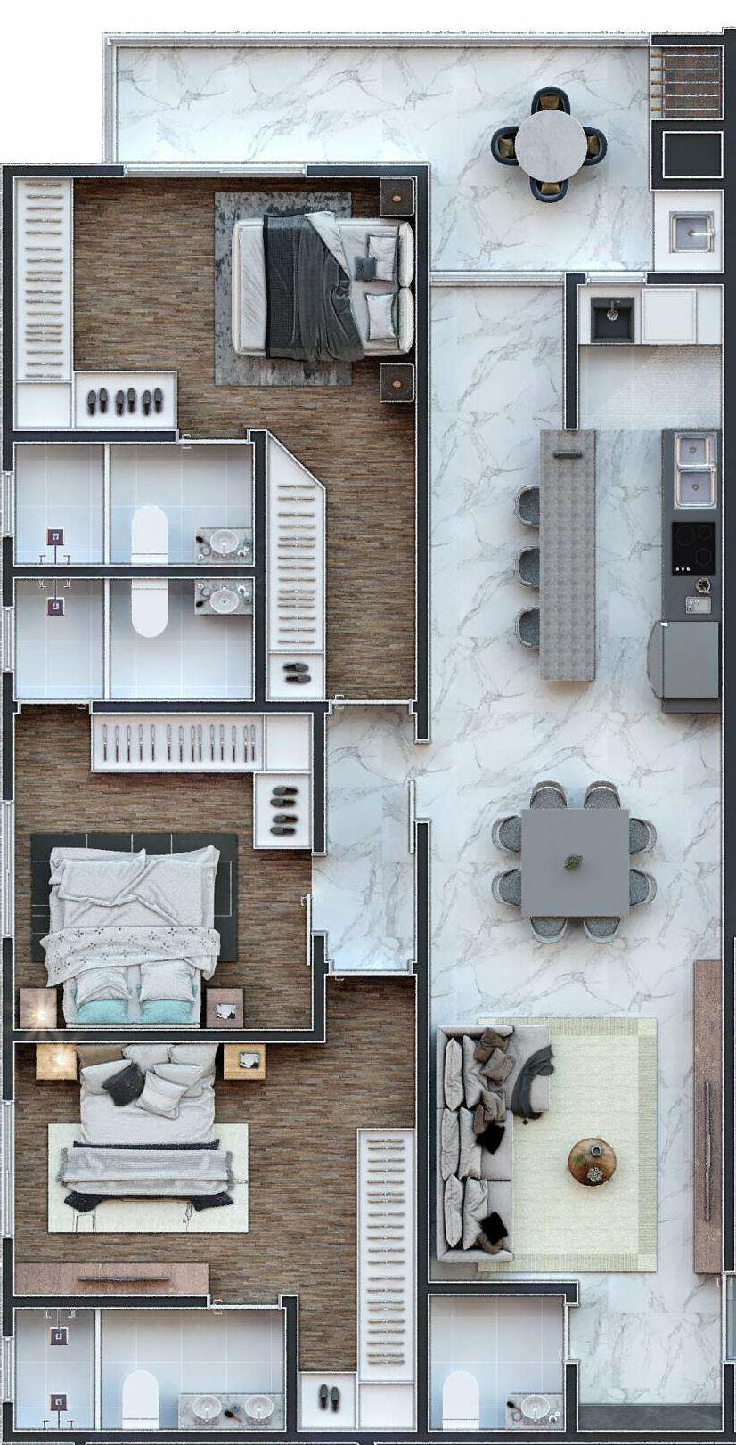 Apartamento, 3 quartos, 125 m² - Foto 7