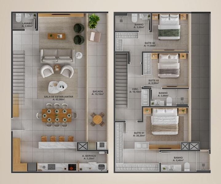 Apartamento, 3 quartos, 163 m² - Foto 10