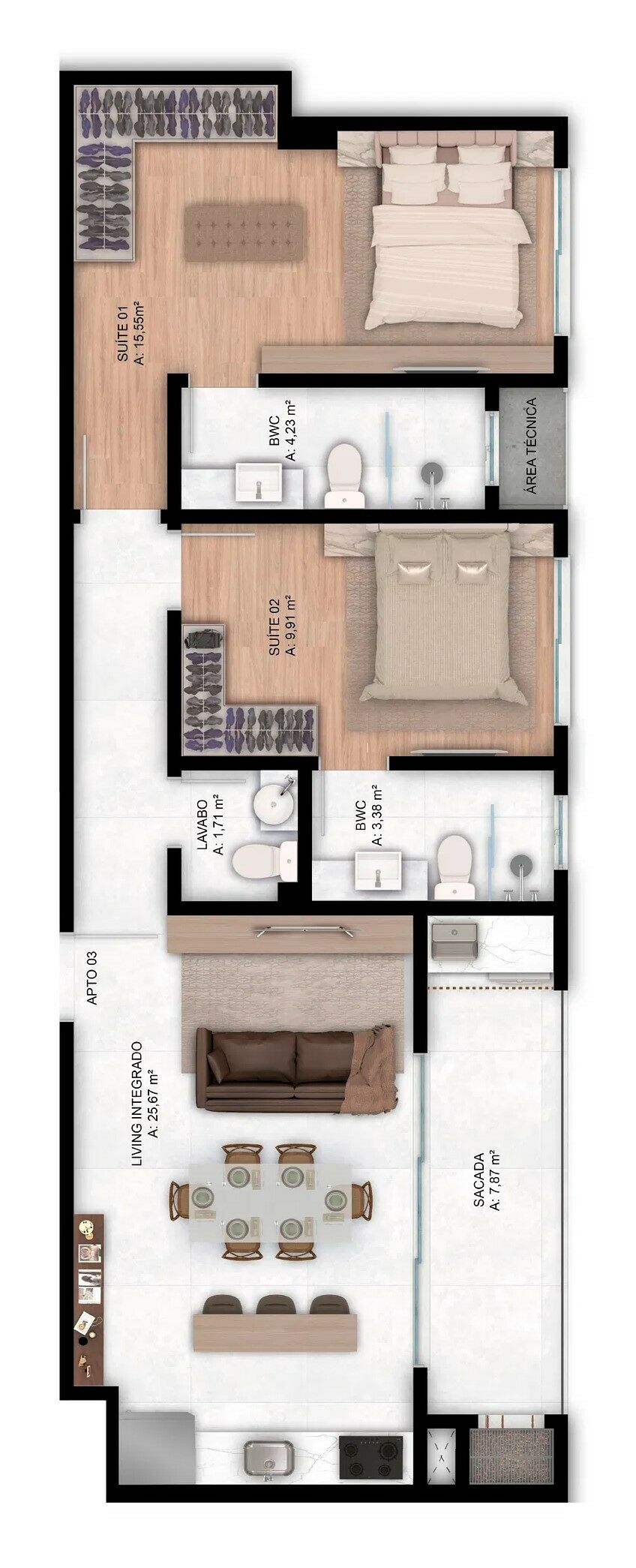 Apartamento, 2 quartos, 79 m² - Foto 6
