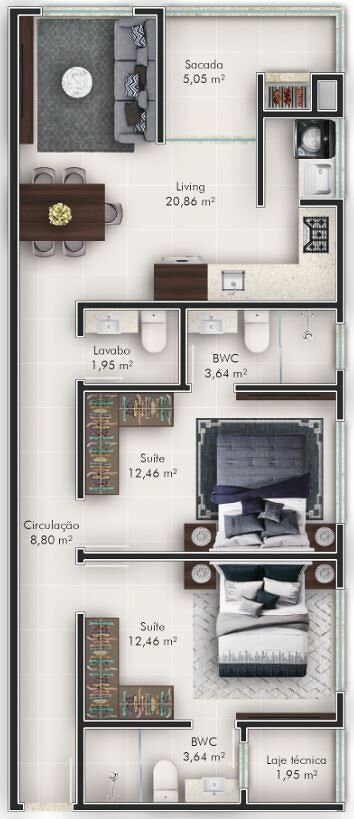 Apartamento, 2 quartos, 86 m² - Foto 4