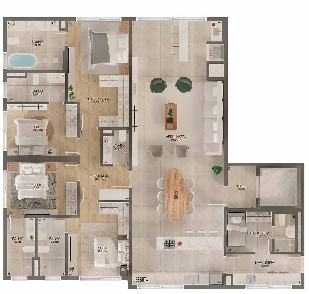 Apartamento, 199 m² - Foto 3