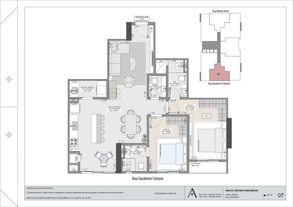 Apartamento, 3 quartos, 122 m² - Foto 3