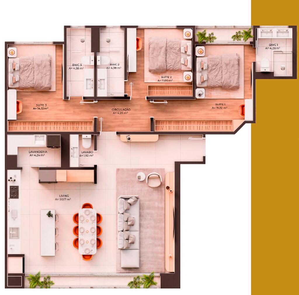 Apartamento, 3 quartos, 157 m² - Foto 6