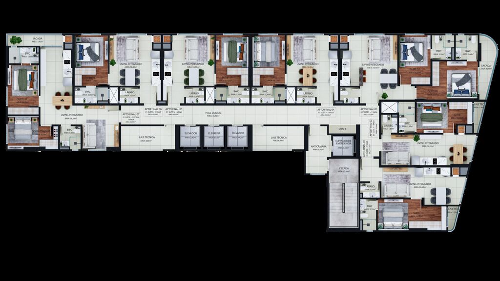 Apartamento, 2 quartos, 71 m² - Foto 3