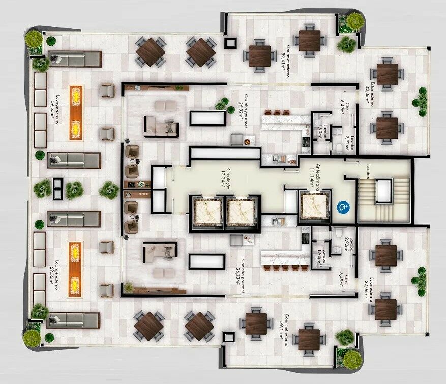 Apartamento, 3 quartos, 122 m² - Foto 2