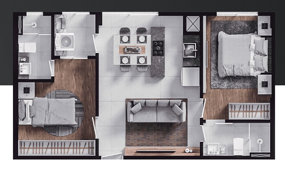 Apartamento, 2 quartos, 52 m² - Foto 5