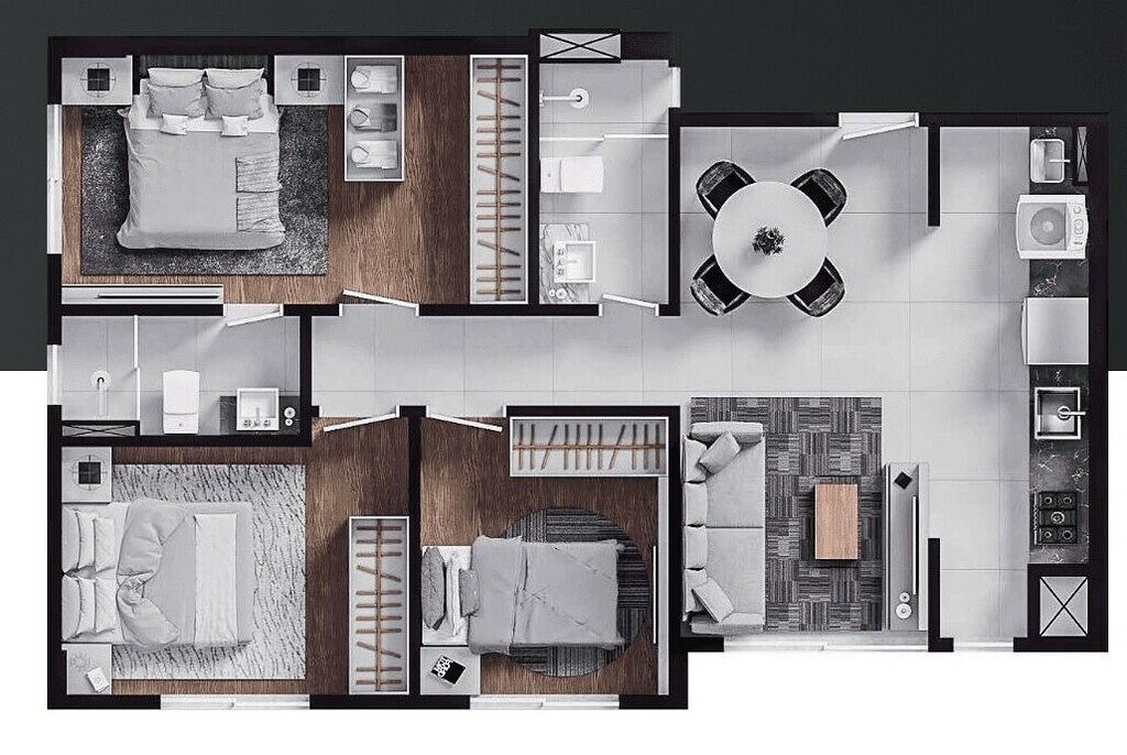 Apartamento, 2 quartos, 52 m² - Foto 7