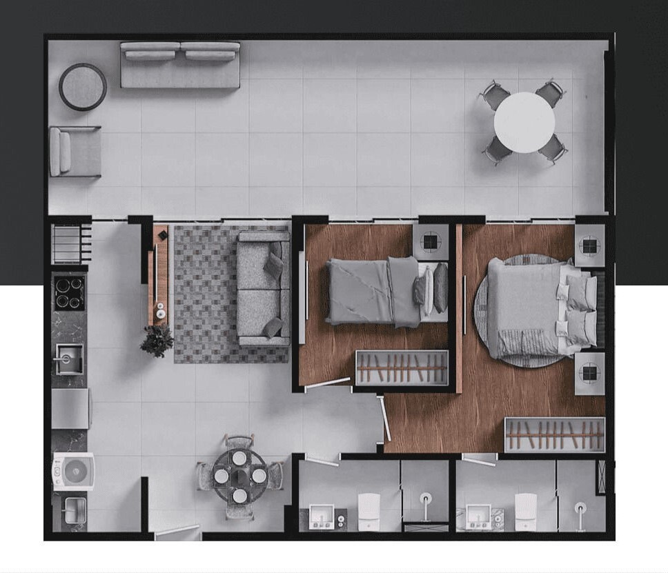 Apartamento, 2 quartos, 52 m² - Foto 8