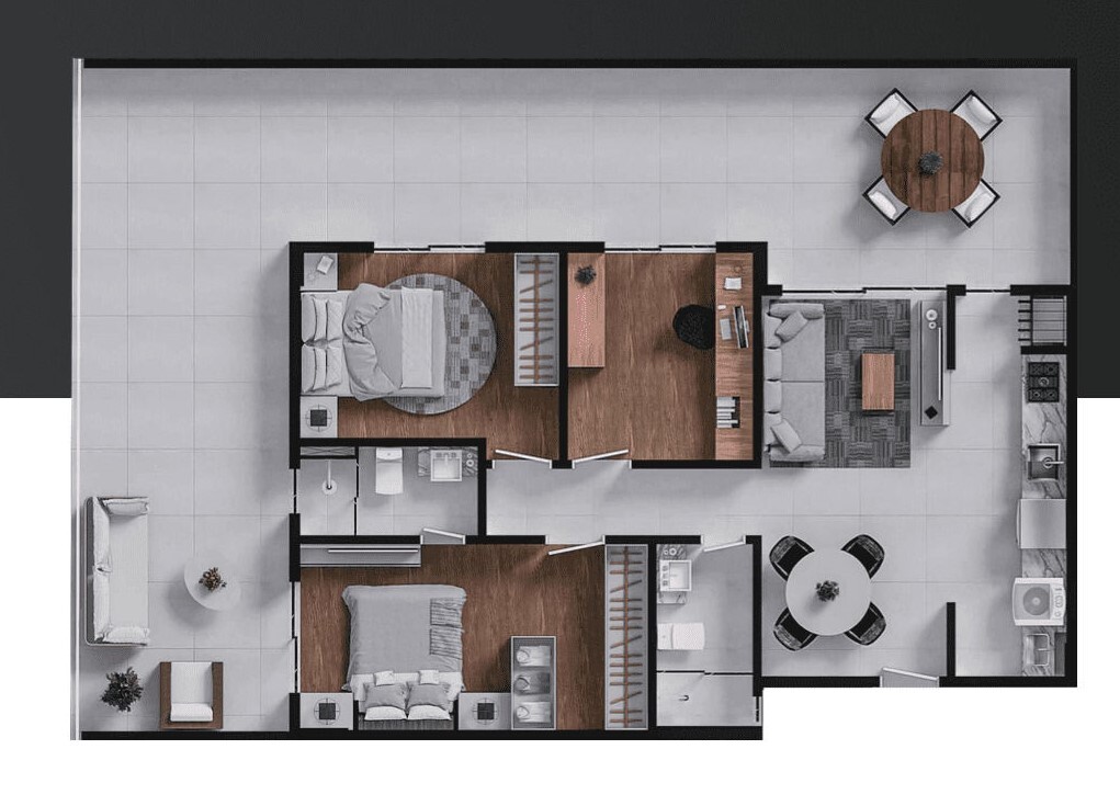 Apartamento, 2 quartos, 52 m² - Foto 9