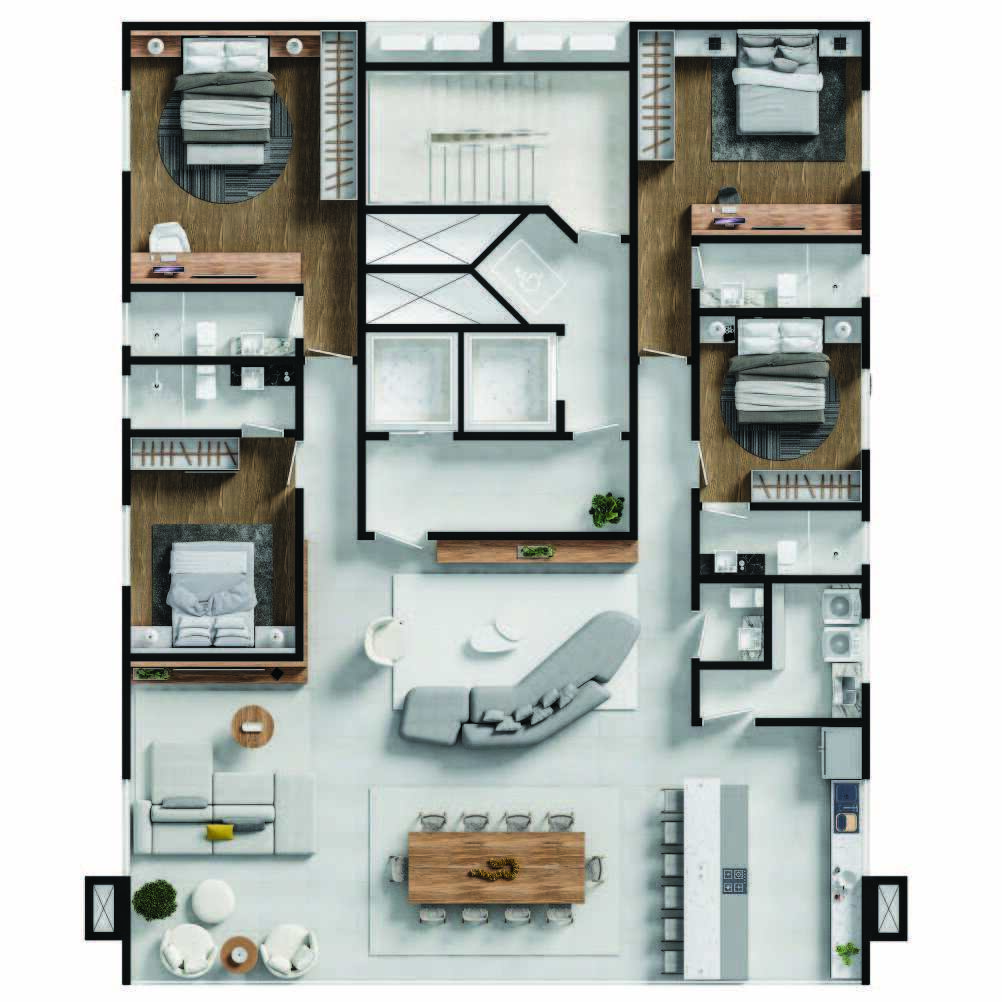 Apartamento, 4 quartos, 203 m² - Foto 3
