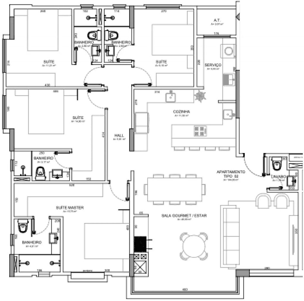Apartamento, 4 quartos, 144 m² - Foto 3