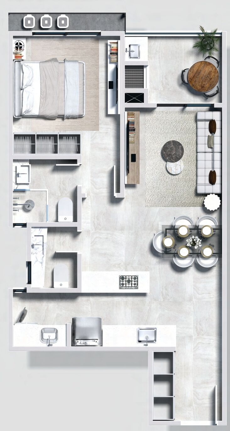 Apartamento, 2 quartos, 60 m² - Foto 1