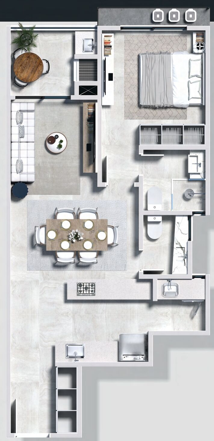Apartamento, 2 quartos, 60 m² - Foto 2