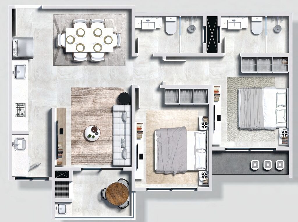Apartamento, 2 quartos, 60 m² - Foto 5