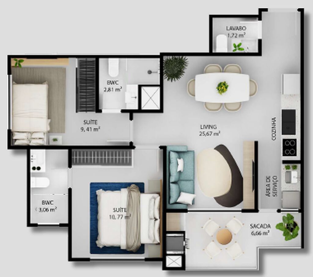 Apartamento, 2 quartos, 123 m² - Foto 4
