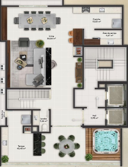 Apartamento, 3 quartos, 135 m² - Foto 3