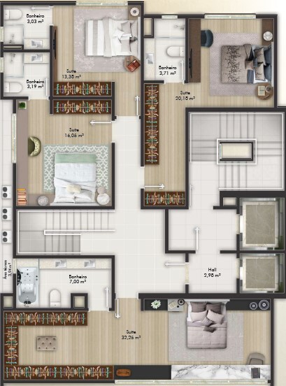 Apartamento, 3 quartos, 135 m² - Foto 4
