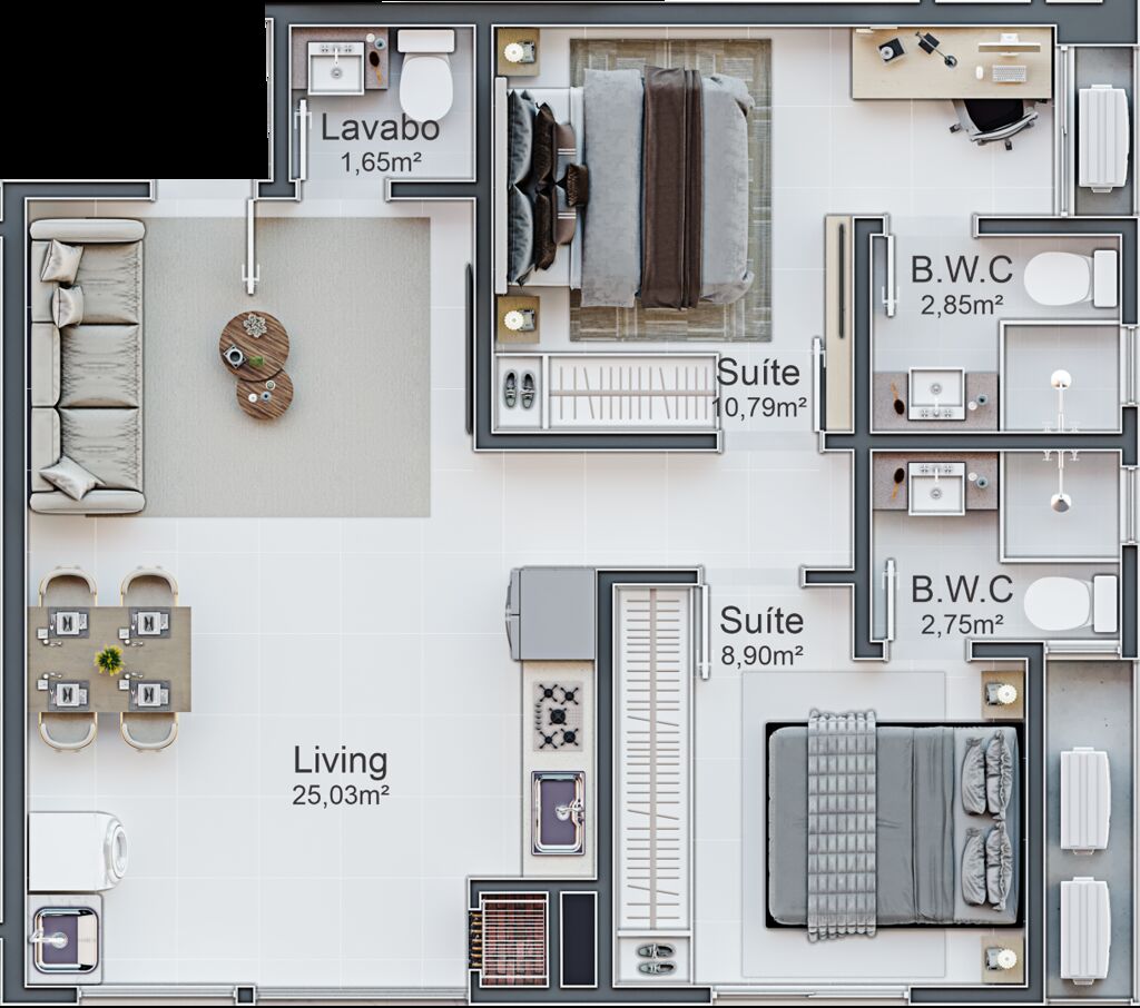 Apartamento, 45 m² - Foto 4