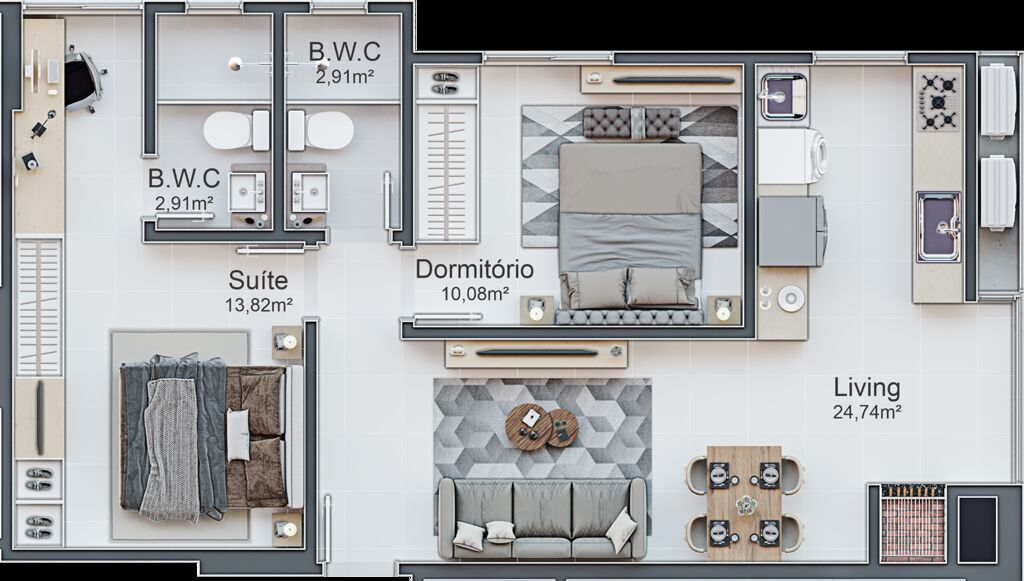 Apartamento, 45 m² - Foto 6