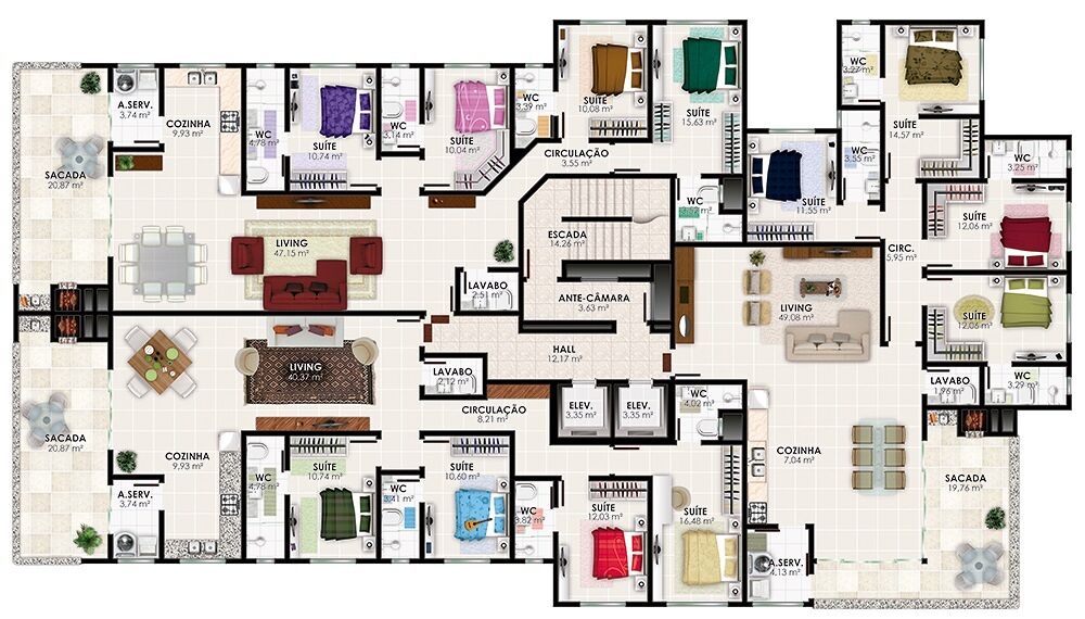 Apartamento, 4 quartos, 175 m² - Foto 2