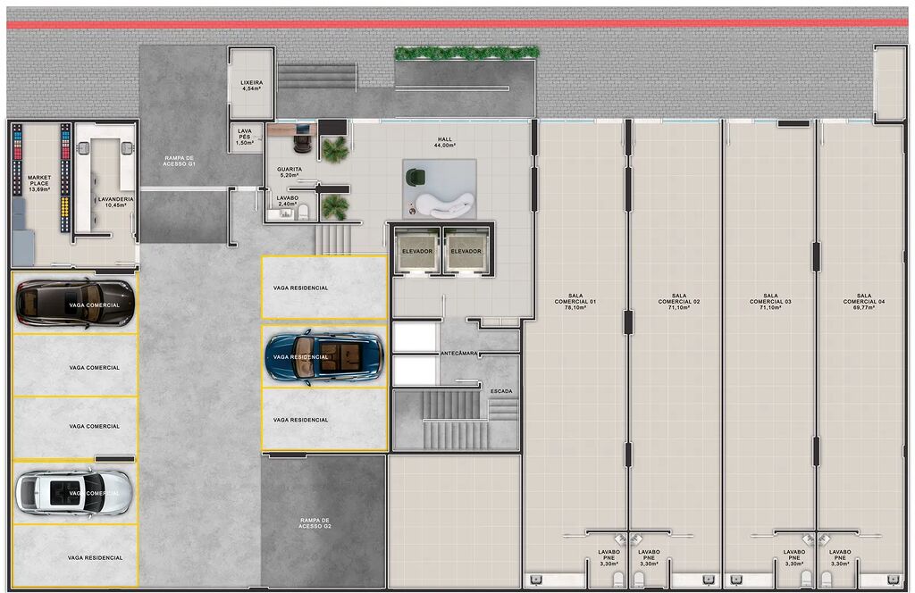 Apartamento, 3 quartos, 66 m² - Foto 3