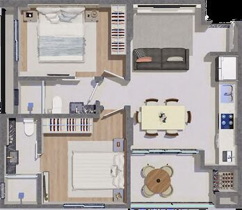 Apartamento, 2 quartos, 60 m² - Foto 6