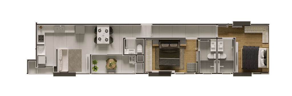Apartamento, 2 quartos, 66 m² - Foto 3