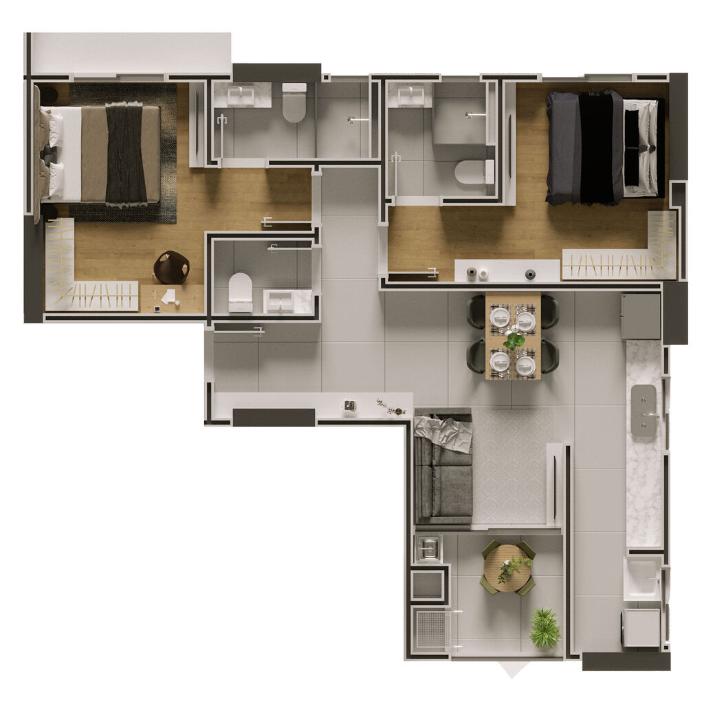 Apartamento, 2 quartos, 66 m² - Foto 5