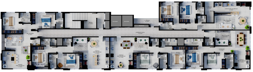 Apartamento, 68 m² - Foto 2