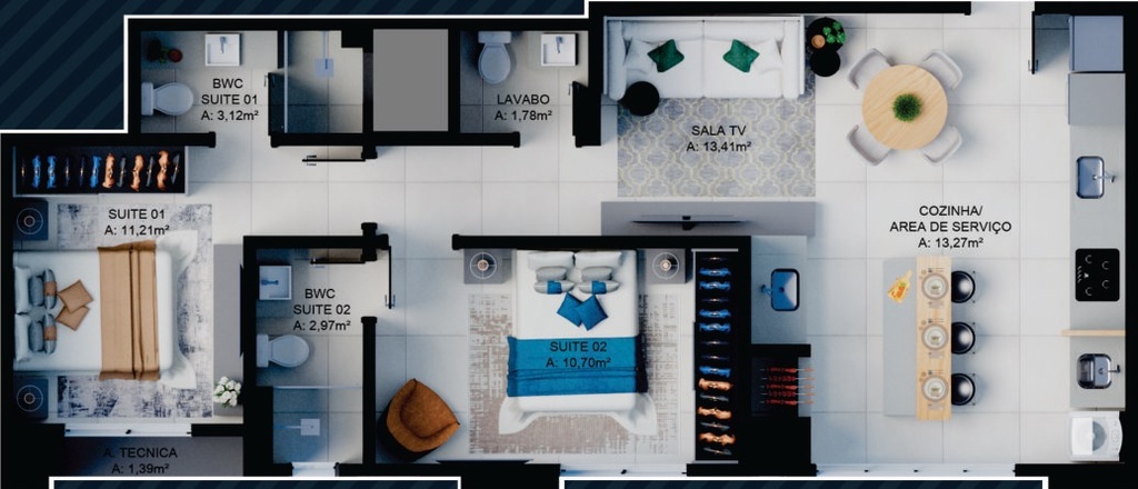Apartamento, 68 m² - Foto 5