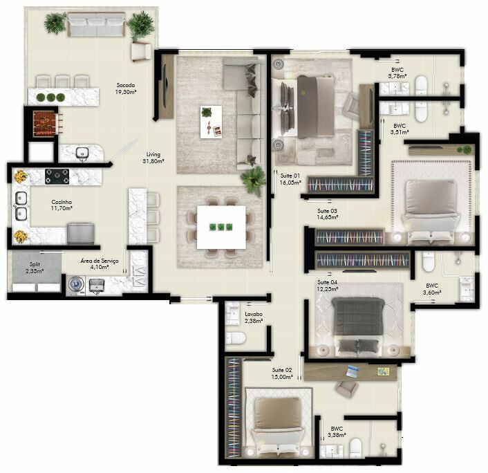 Apartamento, 135 m² - Foto 2