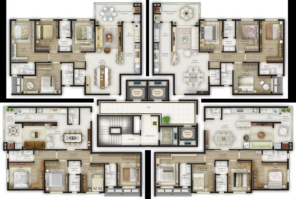 Apartamento, 4 quartos, 125 m² - Foto 2