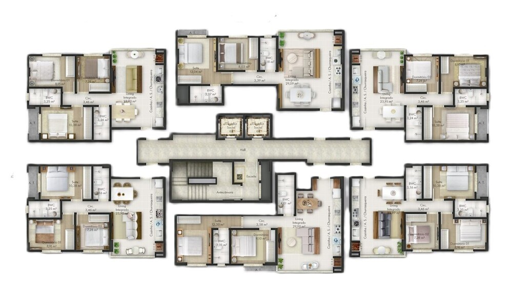 Apartamento, 2 quartos, 70 m² - Foto 2