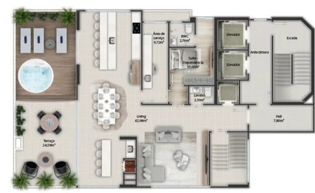 Apartamento, 3 quartos, 184 m² - Foto 4