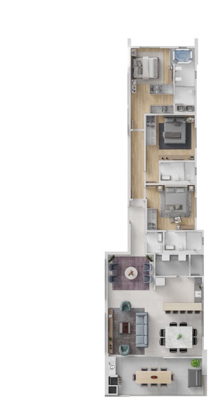 Apartamento, 4 quartos, 198 m² - Foto 3