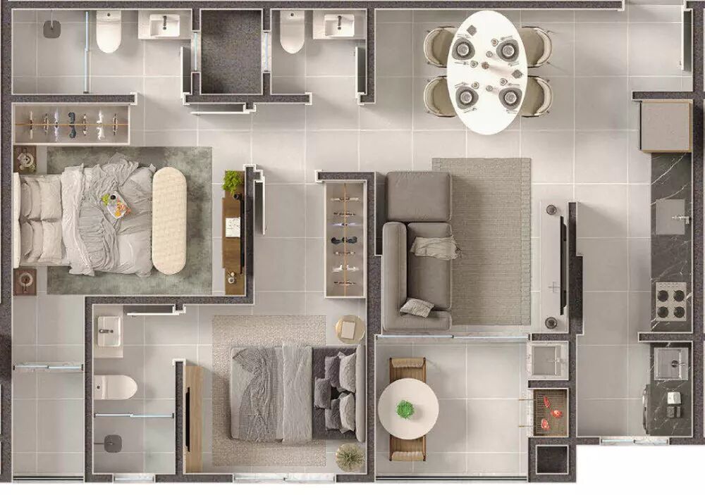 Apartamento, 70 m² - Foto 1