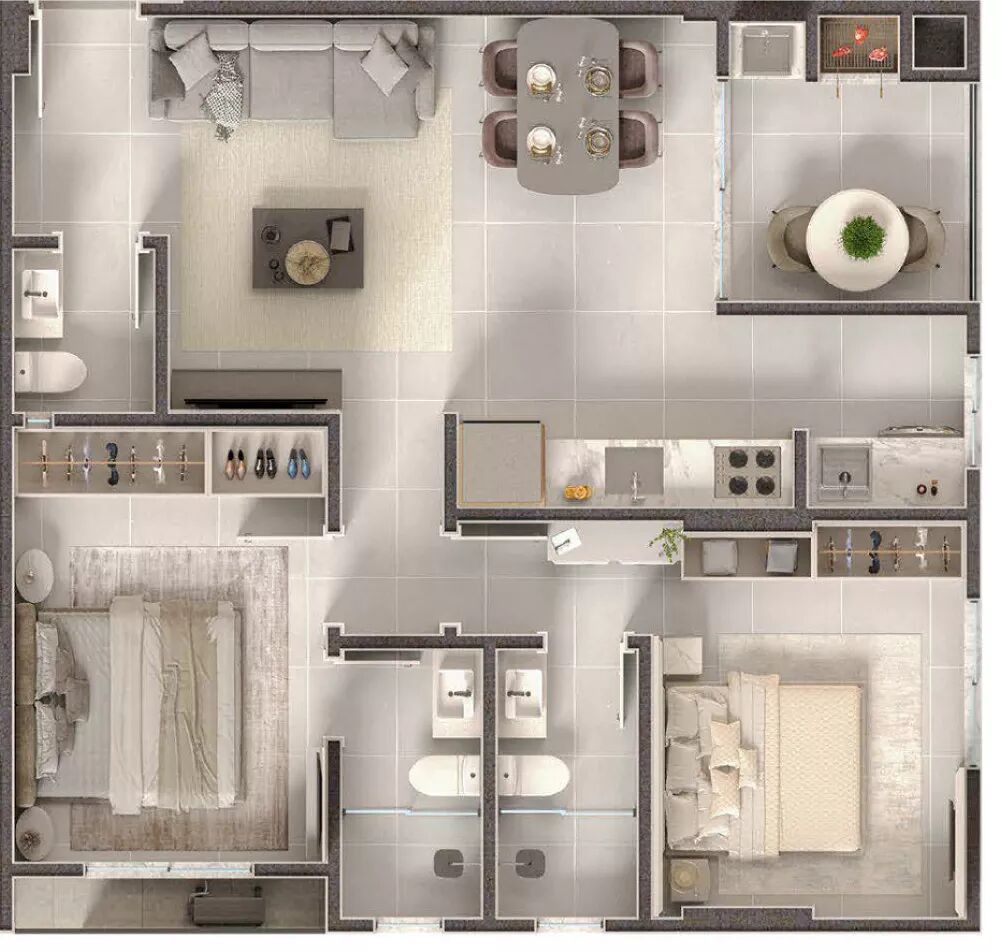 Apartamento, 70 m² - Foto 2