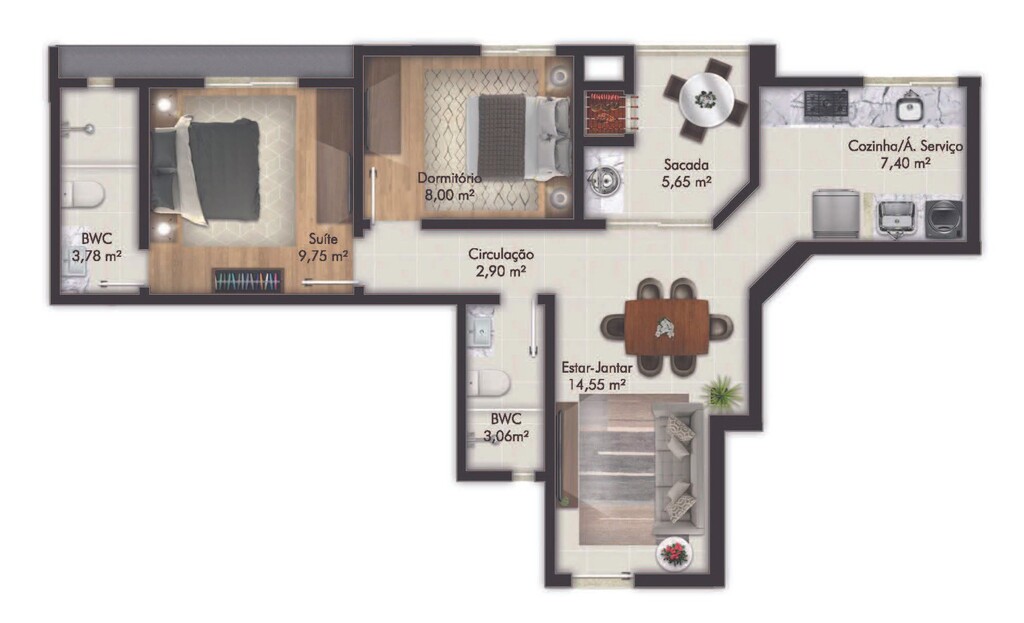 Apartamento, 63 m² - Foto 5