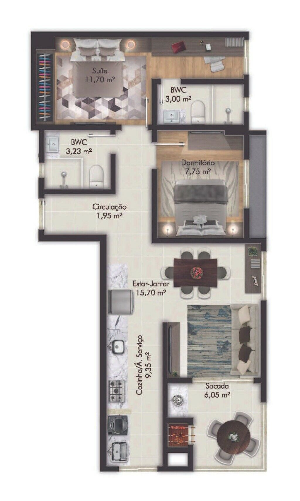 Apartamento, 63 m² - Foto 8