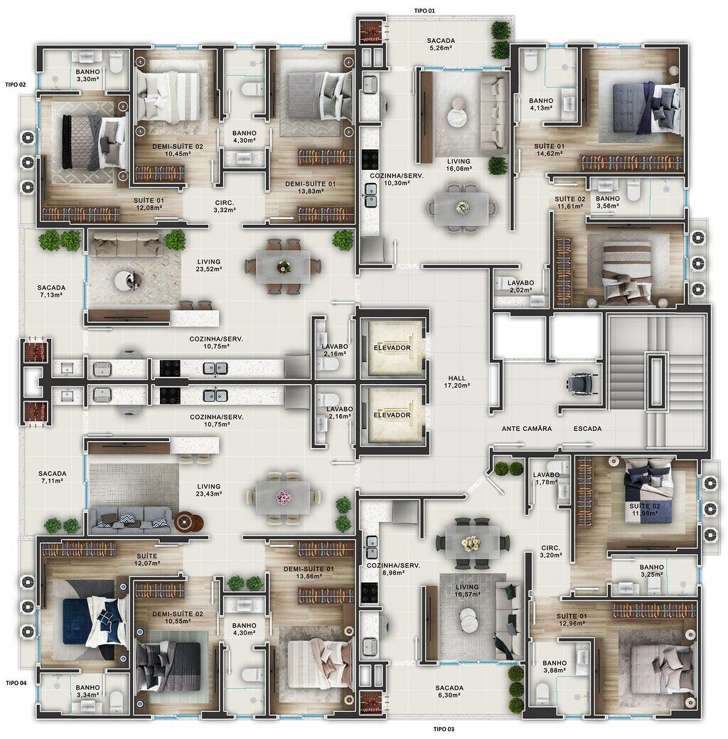 Apartamento, 104 m² - Foto 2