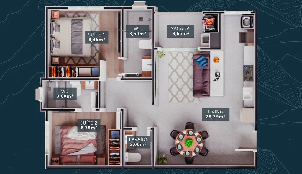 Apartamento, 2 quartos, 66 m² - Foto 8