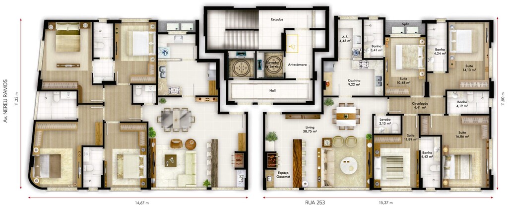 Apartamento, 5 quartos, 293 m² - Foto 2
