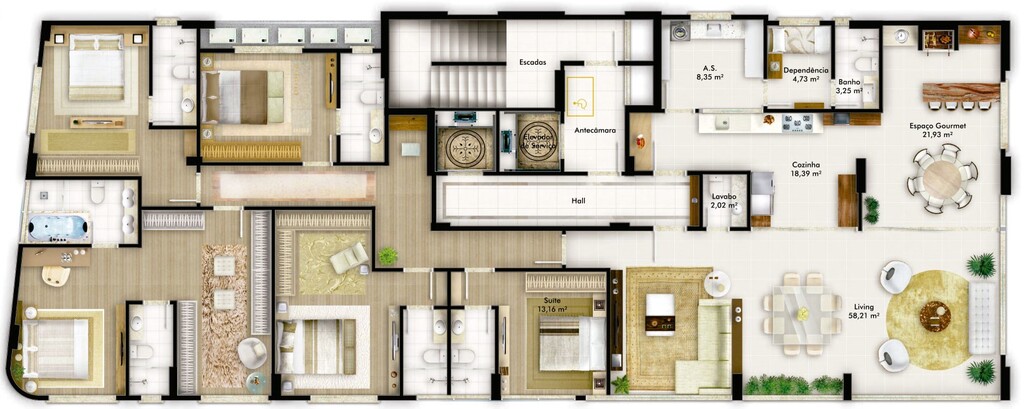 Apartamento, 5 quartos, 293 m² - Foto 4