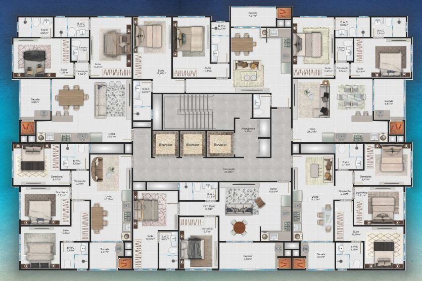 Apartamento, 3 quartos, 68 m² - Foto 2