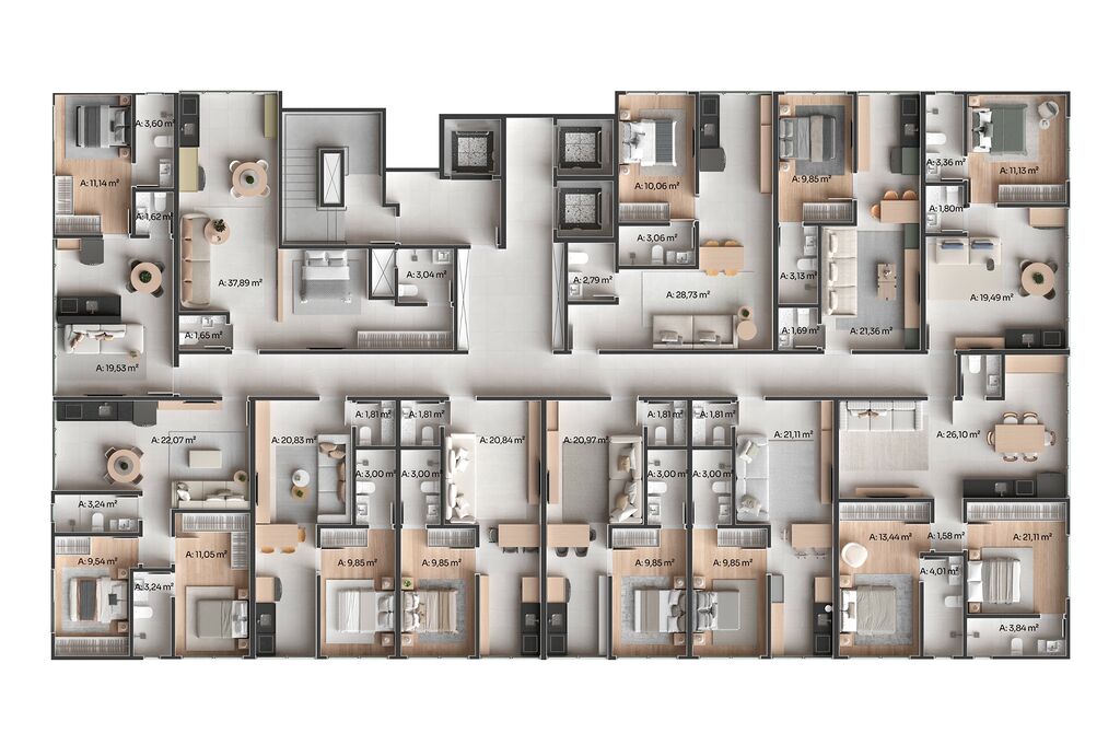 Apartamento, 1 quarto, 46 m² - Foto 3