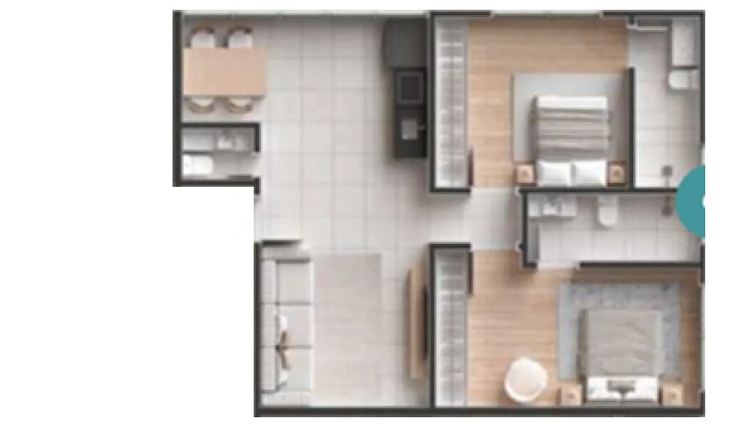 Apartamento, 1 quarto, 46 m² - Foto 7