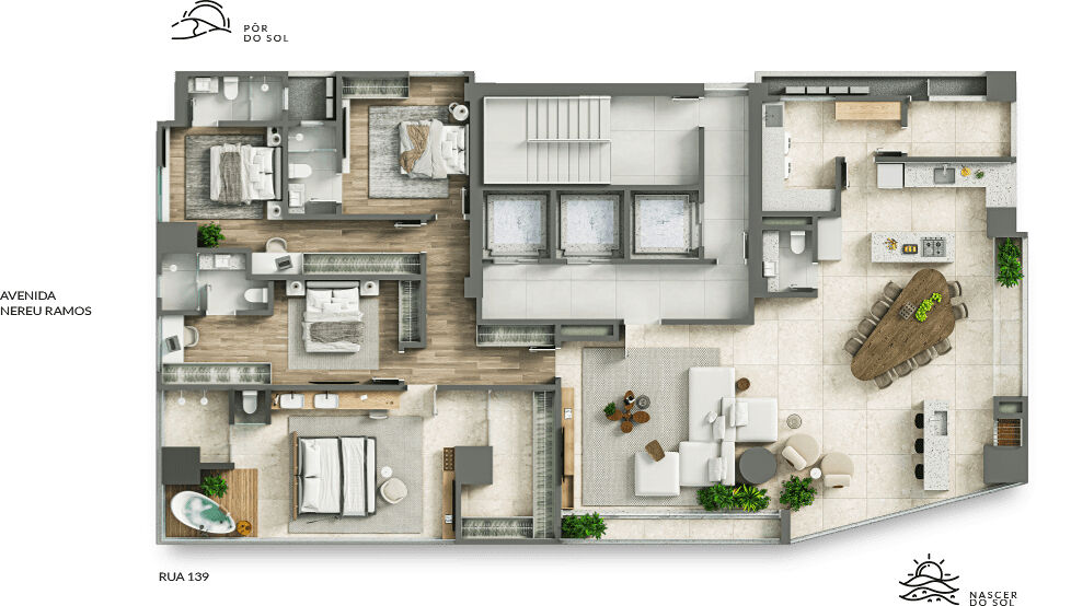 Apartamento, 4 quartos, 236 m² - Foto 3