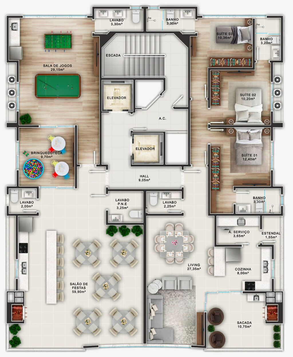 Apartamento, 116 m² - Foto 1