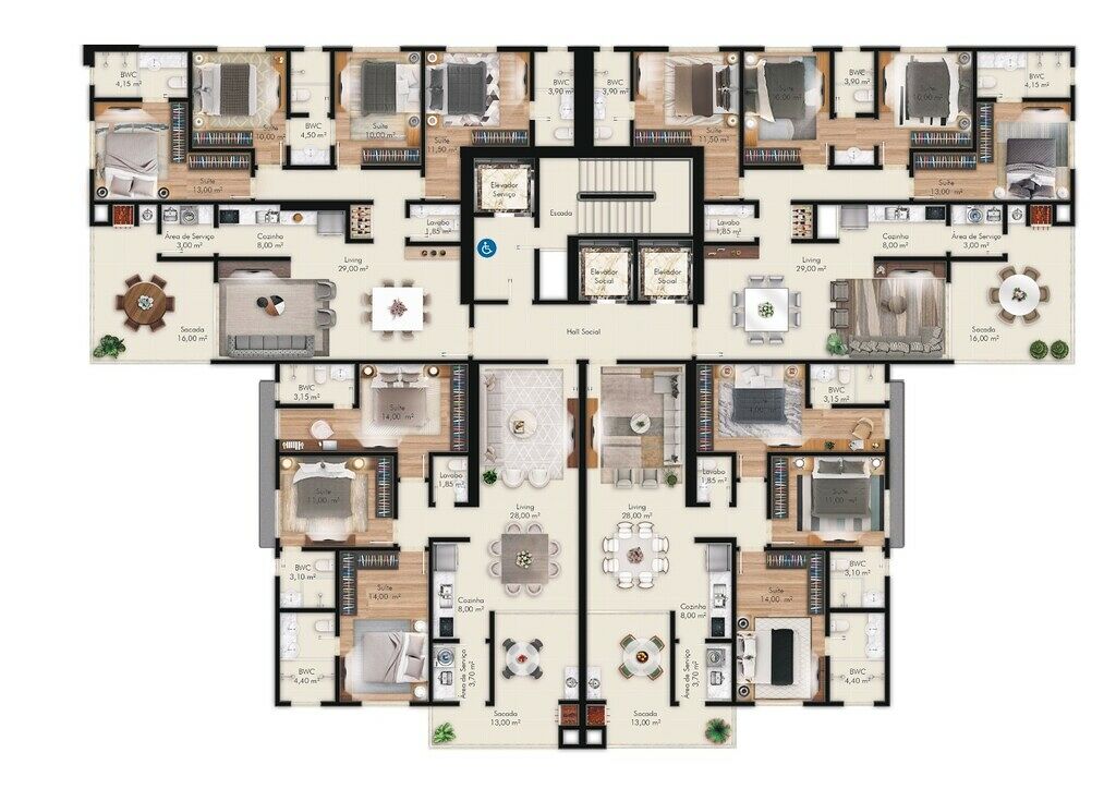 Apartamento, 3 quartos, 120 m² - Foto 2