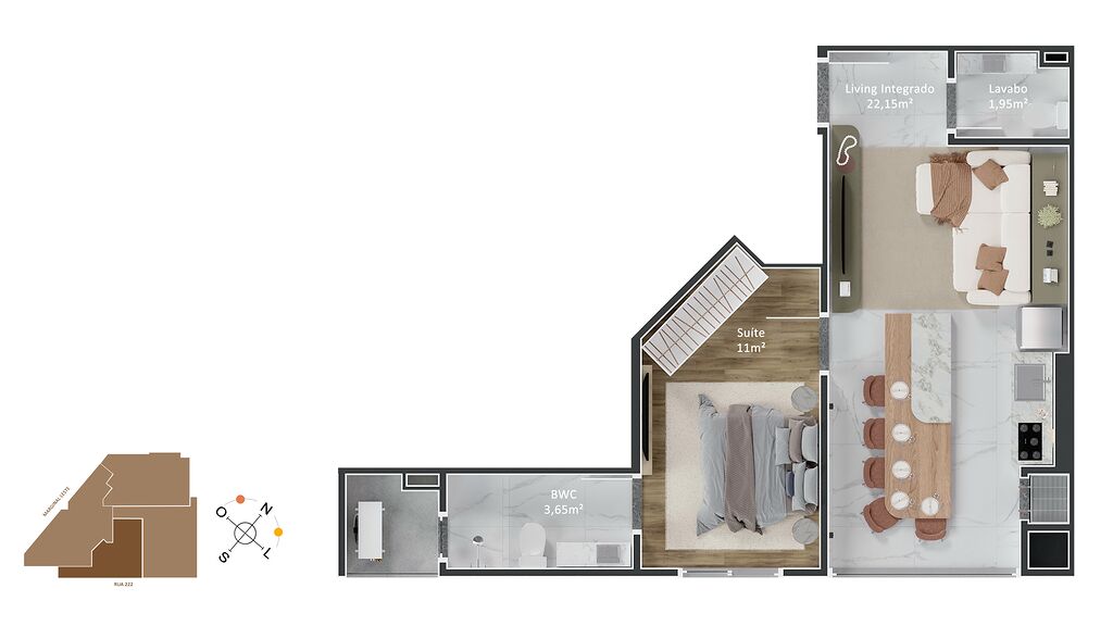 Apartamento, 1 quarto, 50 m² - Foto 4
